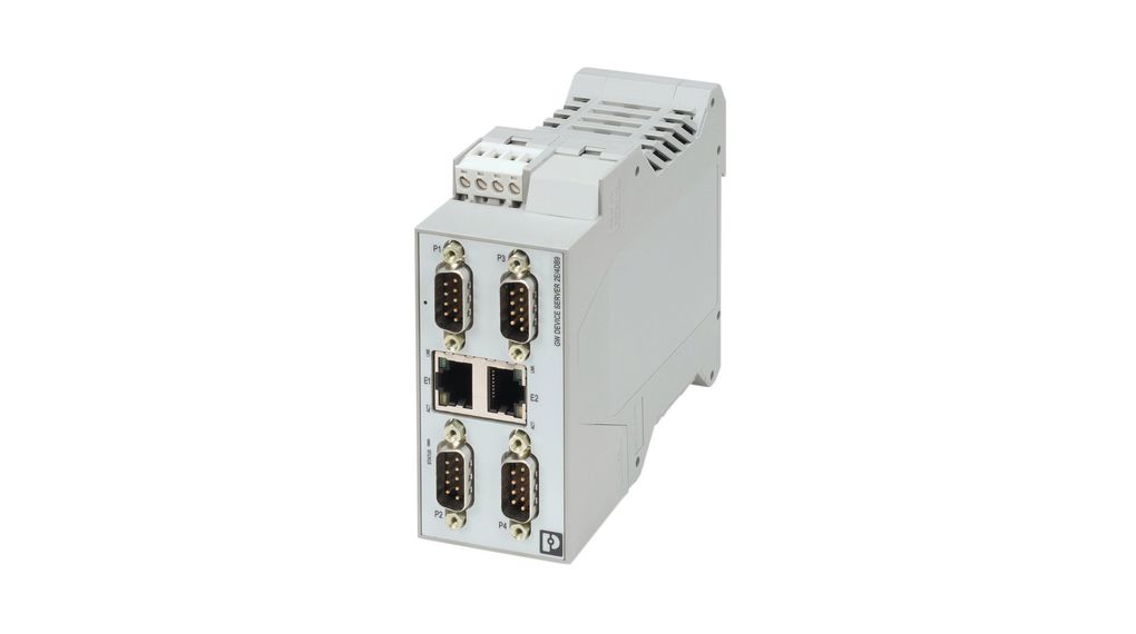 Seriell enhetsserver, 100Mbps, Serial Ports - 4, RS232 / RS422 / RS485